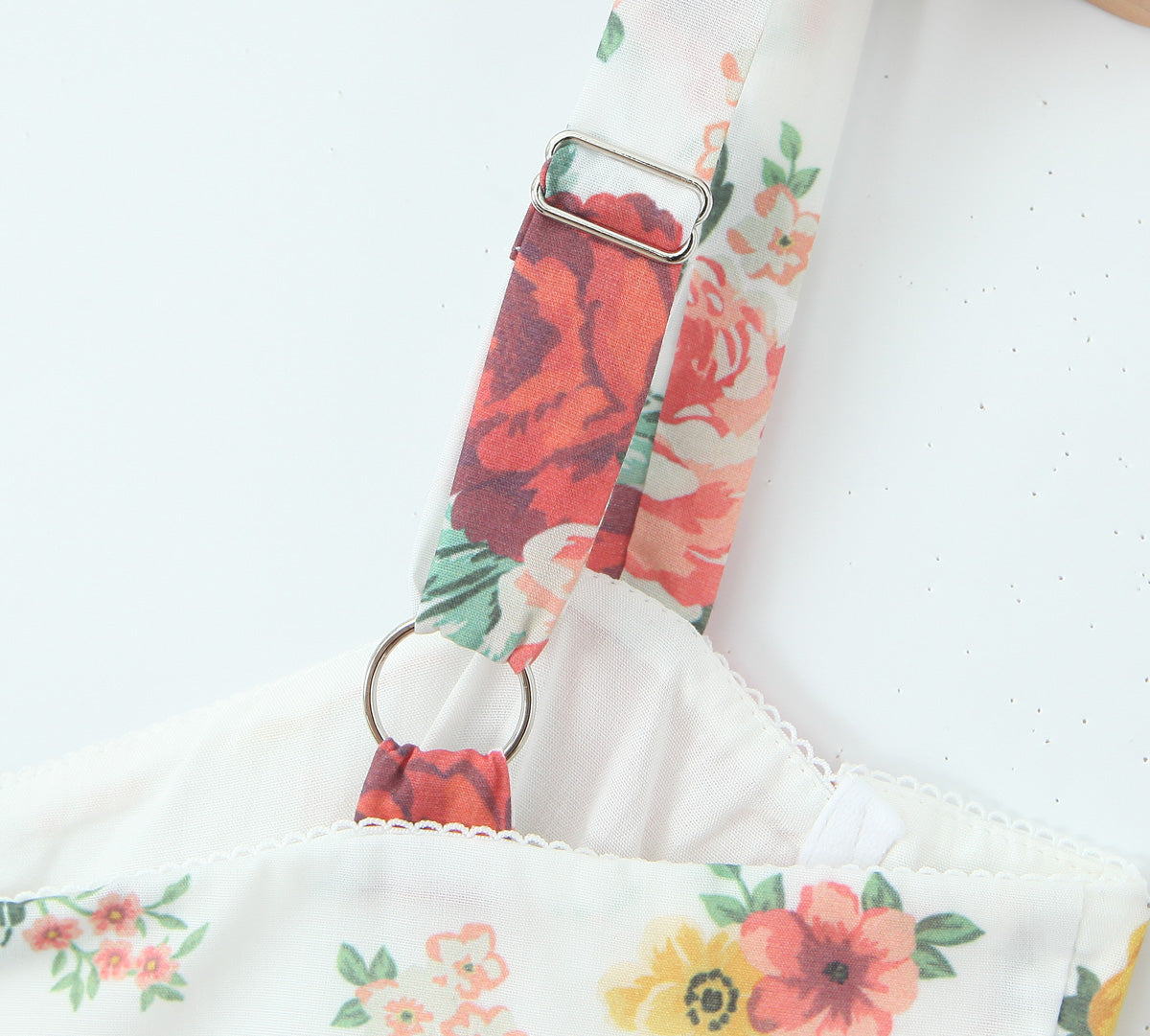 Floral Print French Waist Dress