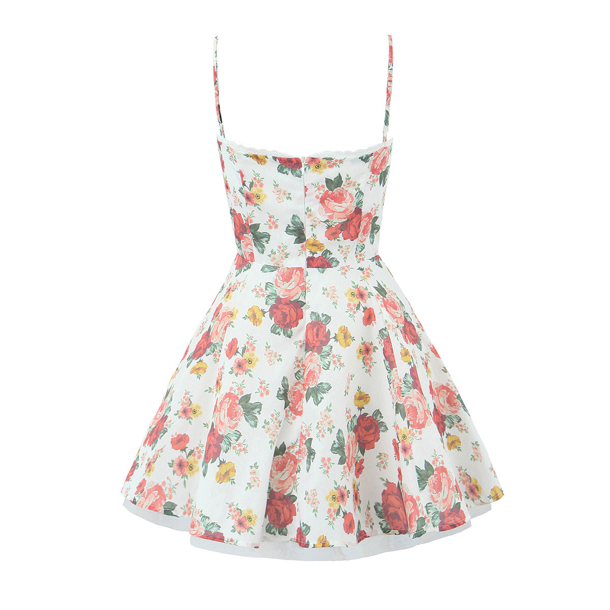 French Waist Three Dimensional Floral Dress