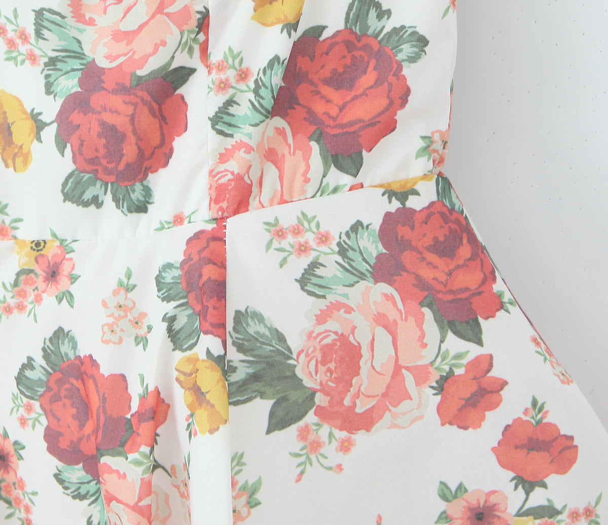 French Waist Three Dimensional Floral Dress