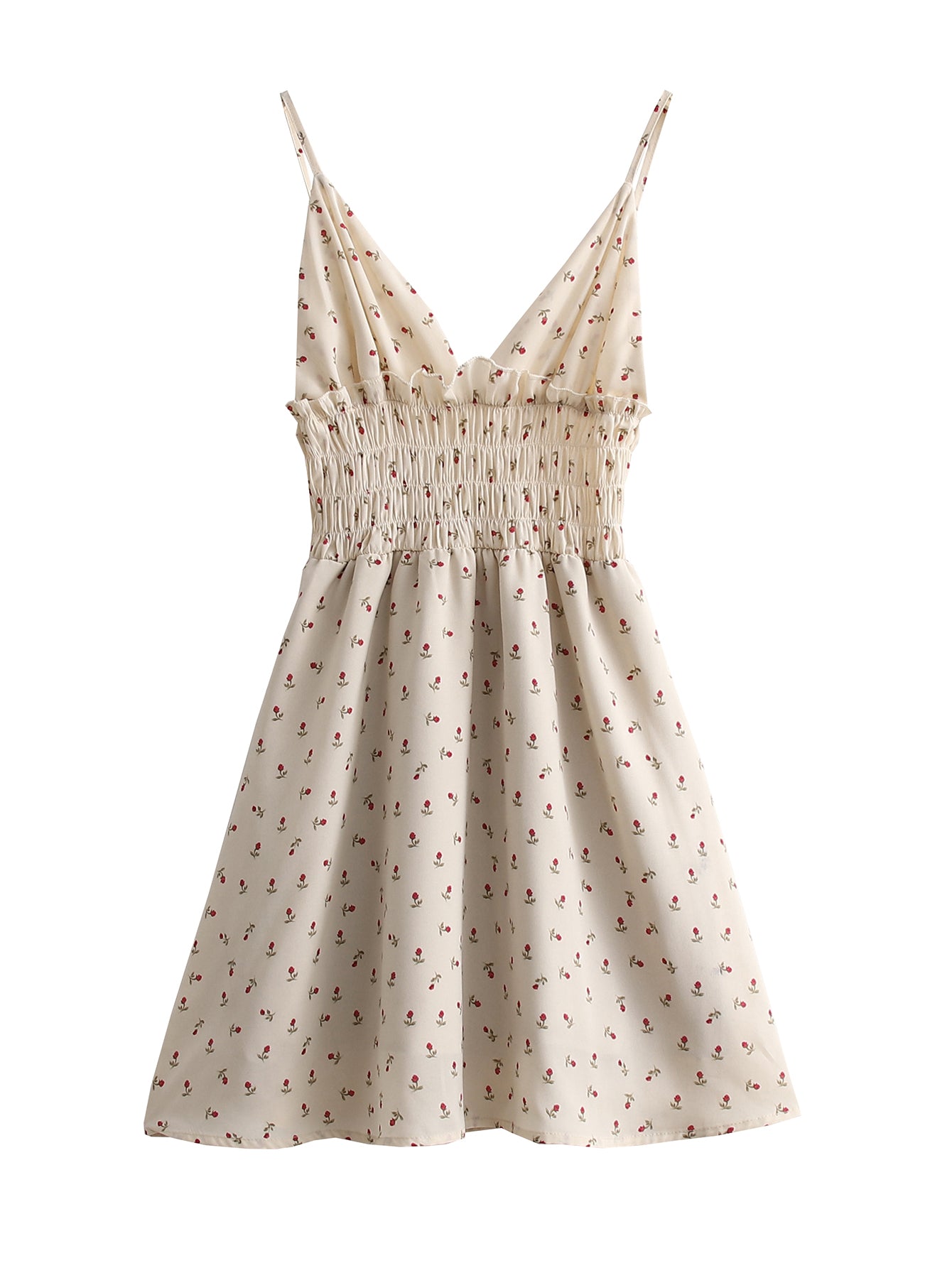 Spaghetti-Strap Floral Print Sundress