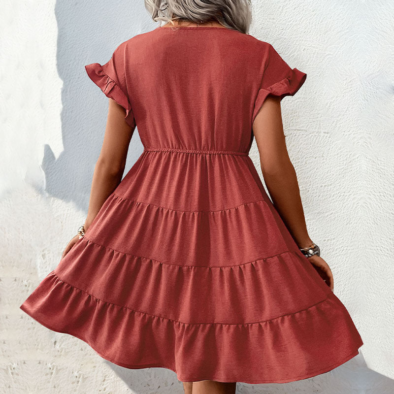 Stomach Blanket Raglan Sleeve Dress